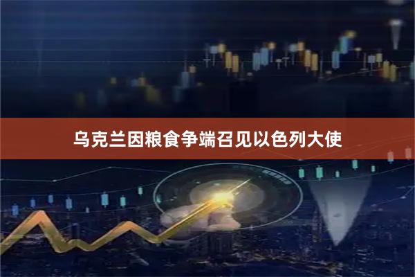 乌克兰因粮食争端召见以色列大使