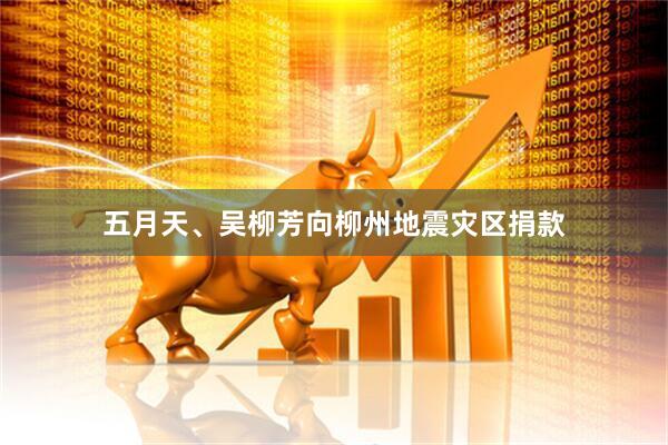 五月天、吴柳芳向柳州地震灾区捐款